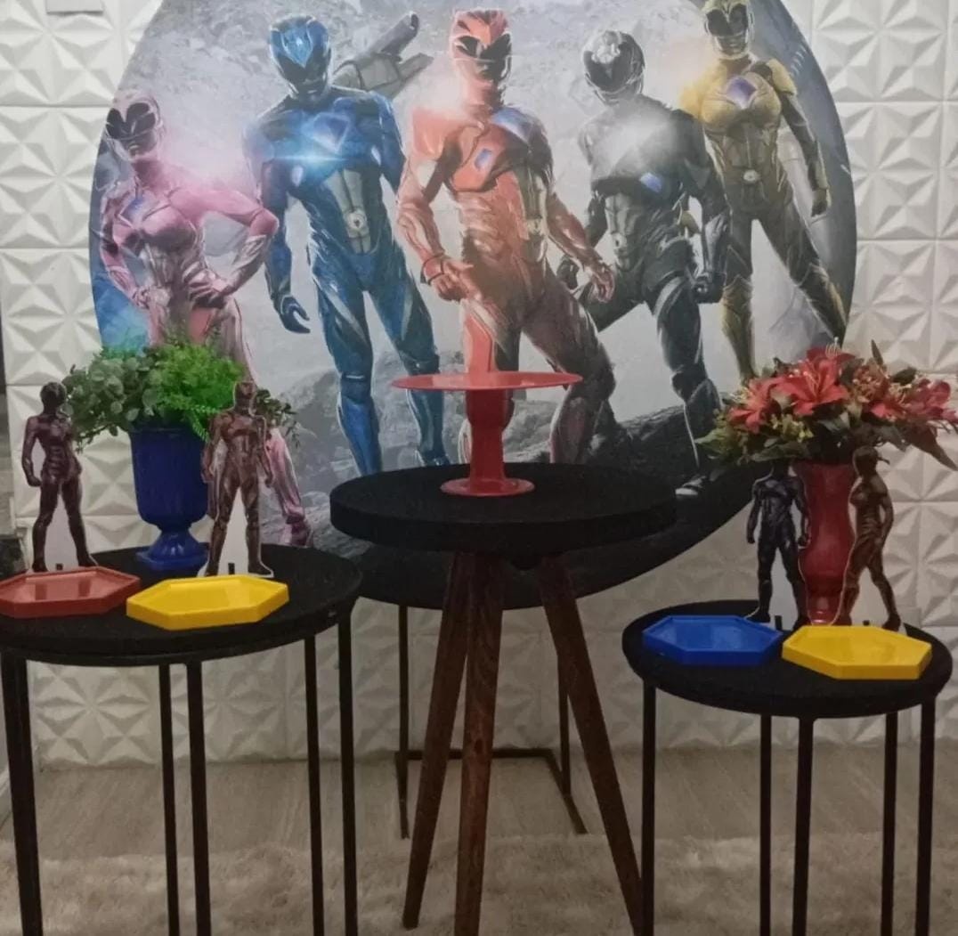 Pegue E Monte Power Rangers/ Tecido/Kit - DECORANDO SONHOS