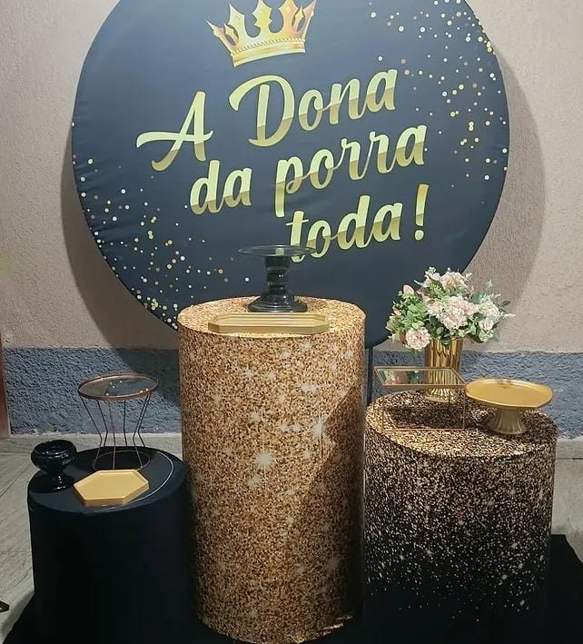 A Dona da Porra Toda / Capas / Redondo + Cilindros - DECORANDO SONHOS