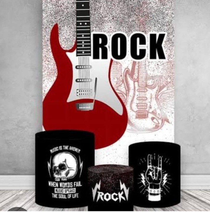 Kit Painel Sublimado Rock - DECORANDO SONHOS