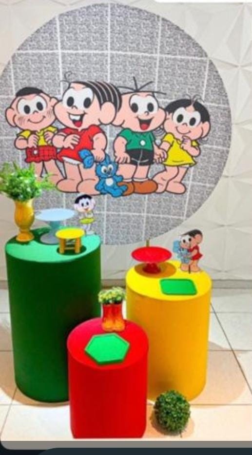 Pegue E Monte/Turma da Monica/Cebolinha/Magali - DECORANDO SONHOS