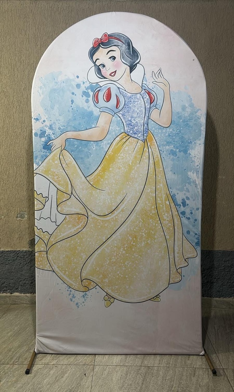 Painel Romano Aquarela/Branca de Neve - DECORANDO SONHOS