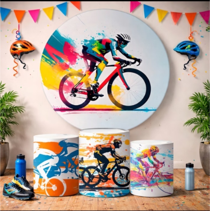 Kit Capas Bicicleta/Ciclismo/Colorido - DECORANDO SONHOS