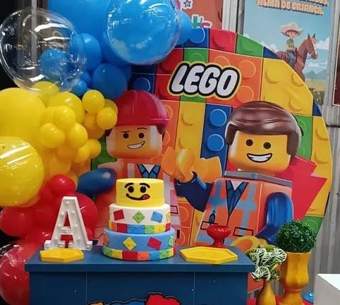 Lego / Painel Redondo - DECORANDO SONHOS