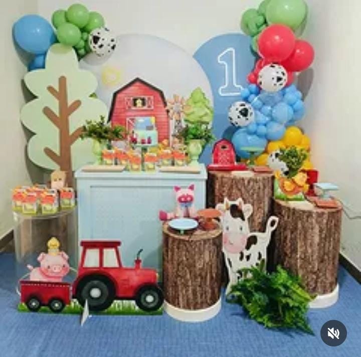 Fazendinha 2 Painéis - DECORANDO SONHOS