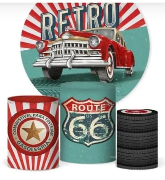 Route 66 / Retro Kit - DECORANDO SONHOS