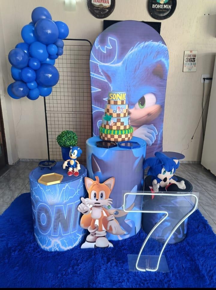 Sonic Pegue E Monte 2 Painéis - DECORANDO SONHOS