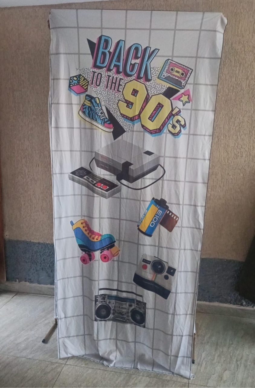 Painel Sublimado Anos 90 - DECORANDO SONHOS