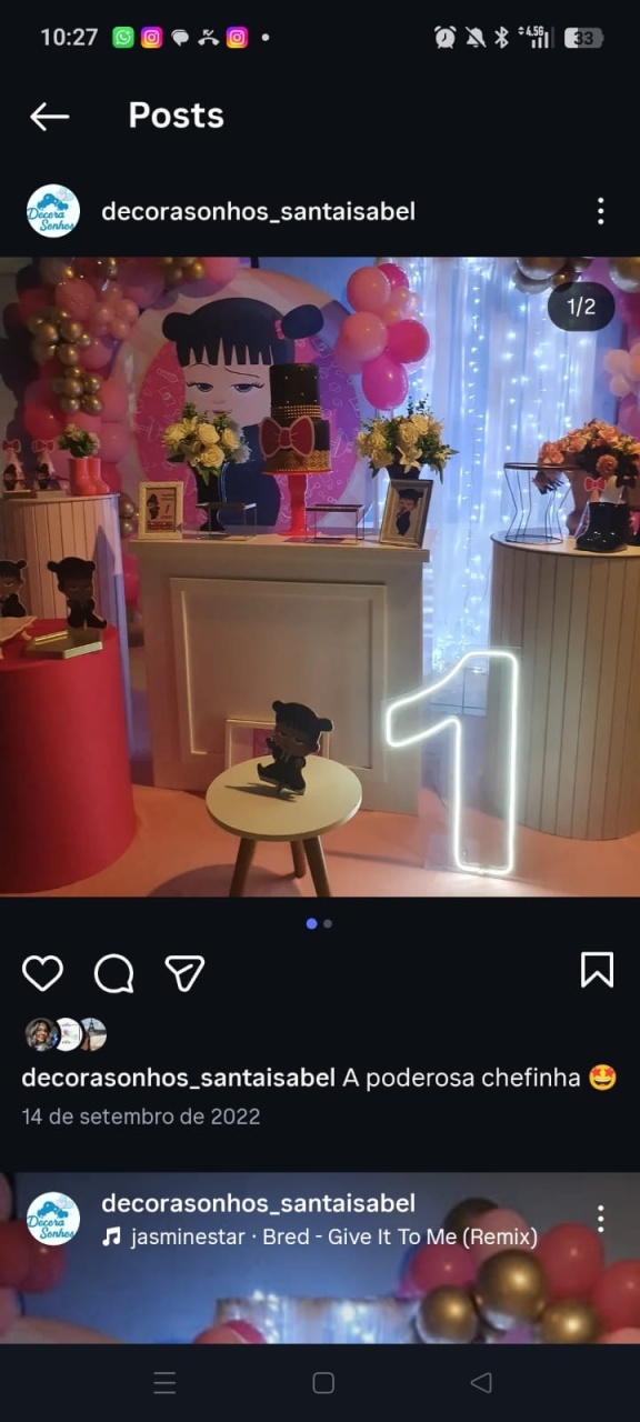 Poderosa Chefinha Rosa/ Infantil / - DECORANDO SONHOS