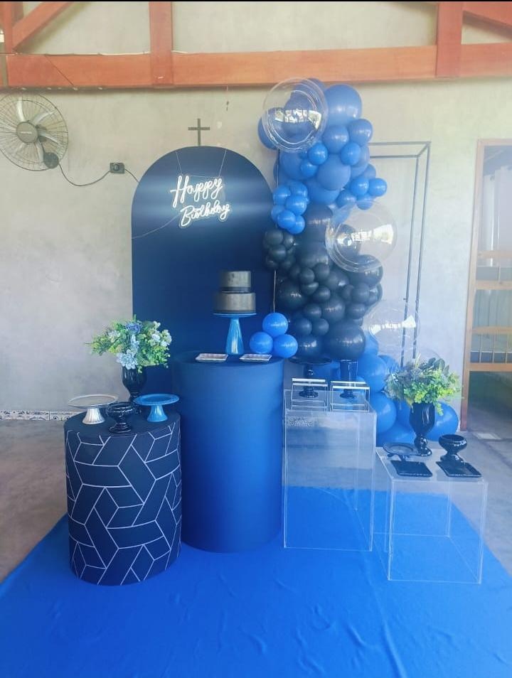 Azul Decoração Montagem  - DECORANDO SONHOS