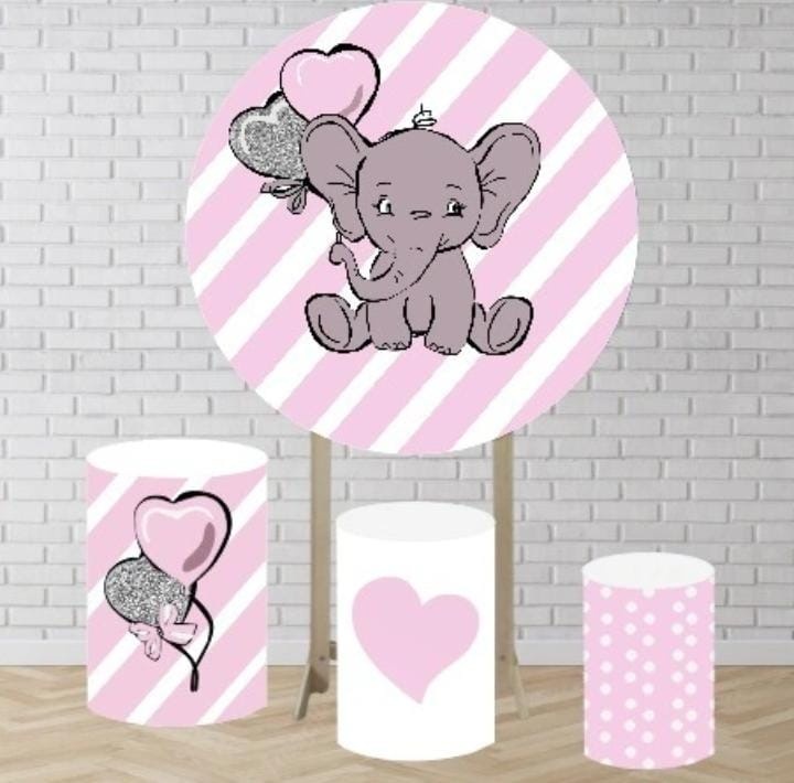 Elefantinho Rosa/Chá de Bebê - DECORANDO SONHOS
