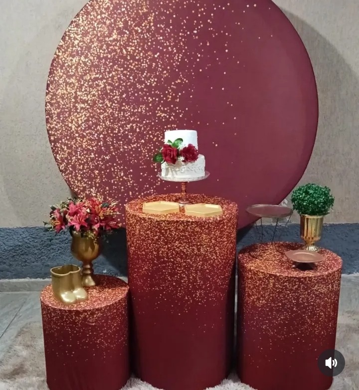 Marsala Glitter - DECORANDO SONHOS