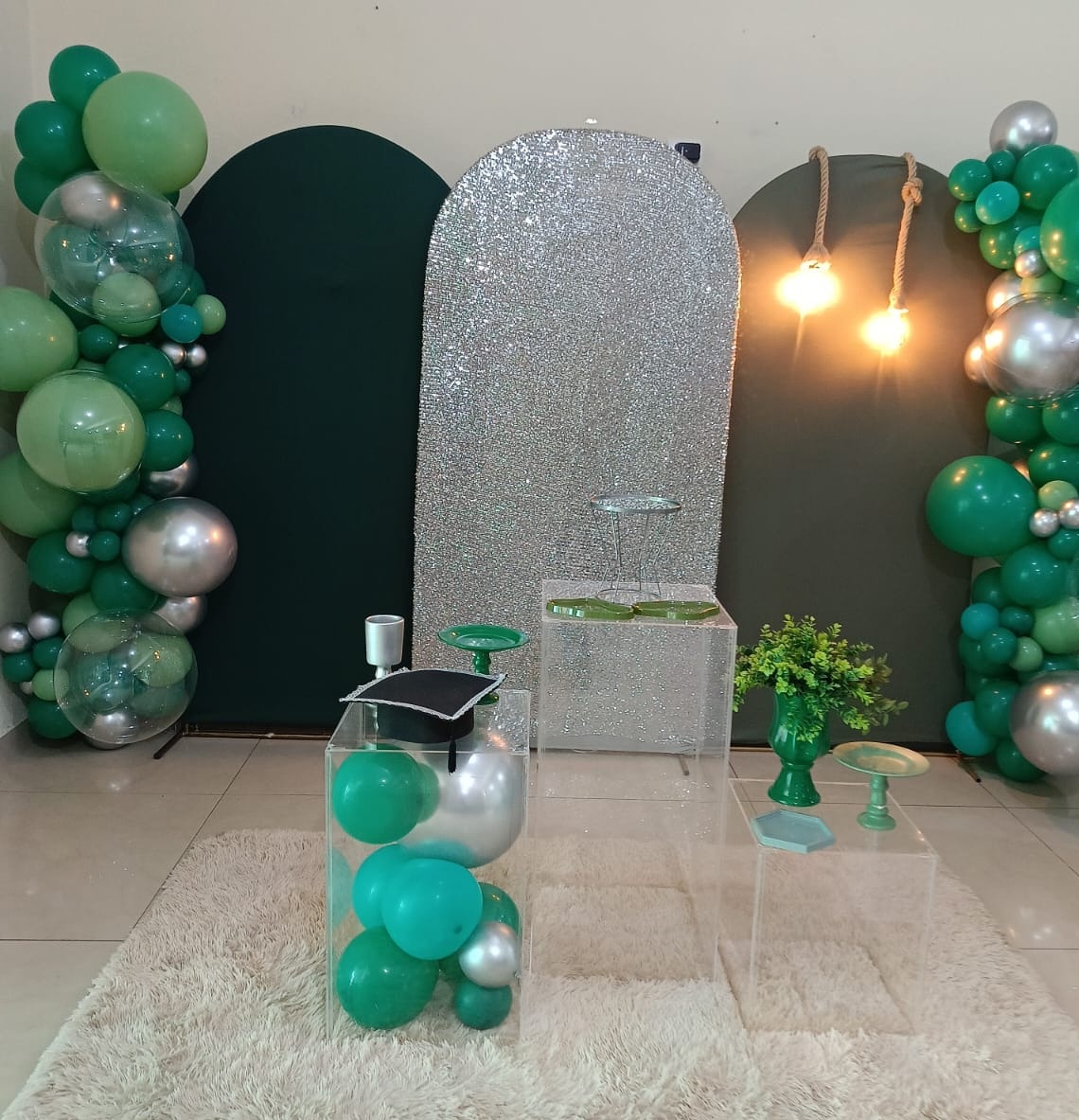 Verde /  Prata / Montagem /  - DECORANDO SONHOS