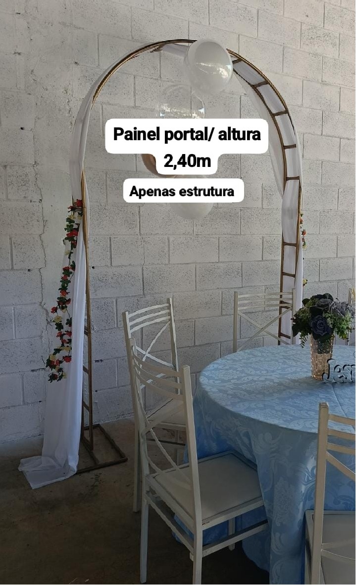 Painel Portal Dourado Casamento - DECORANDO SONHOS