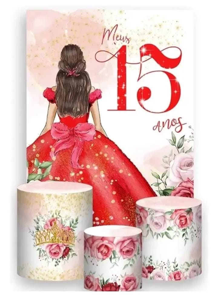 15 Anos/ Vermelho E Branco - DECORANDO SONHOS