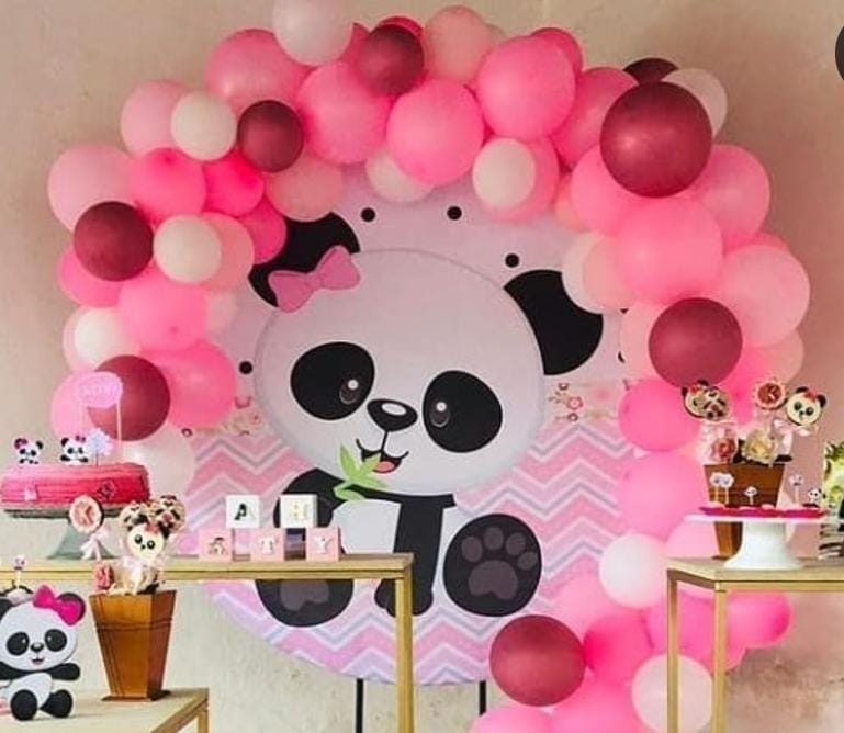 Panda Rosa - DECORANDO SONHOS