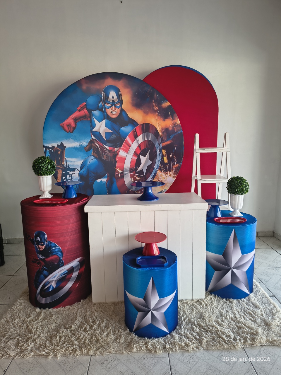 Kit Diamante Capitão América  - Lucilene Festas