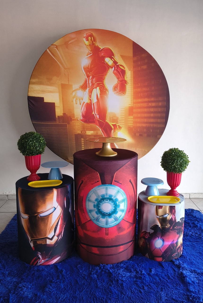 Kit Bronze Homem de Ferro - Lucilene Festas