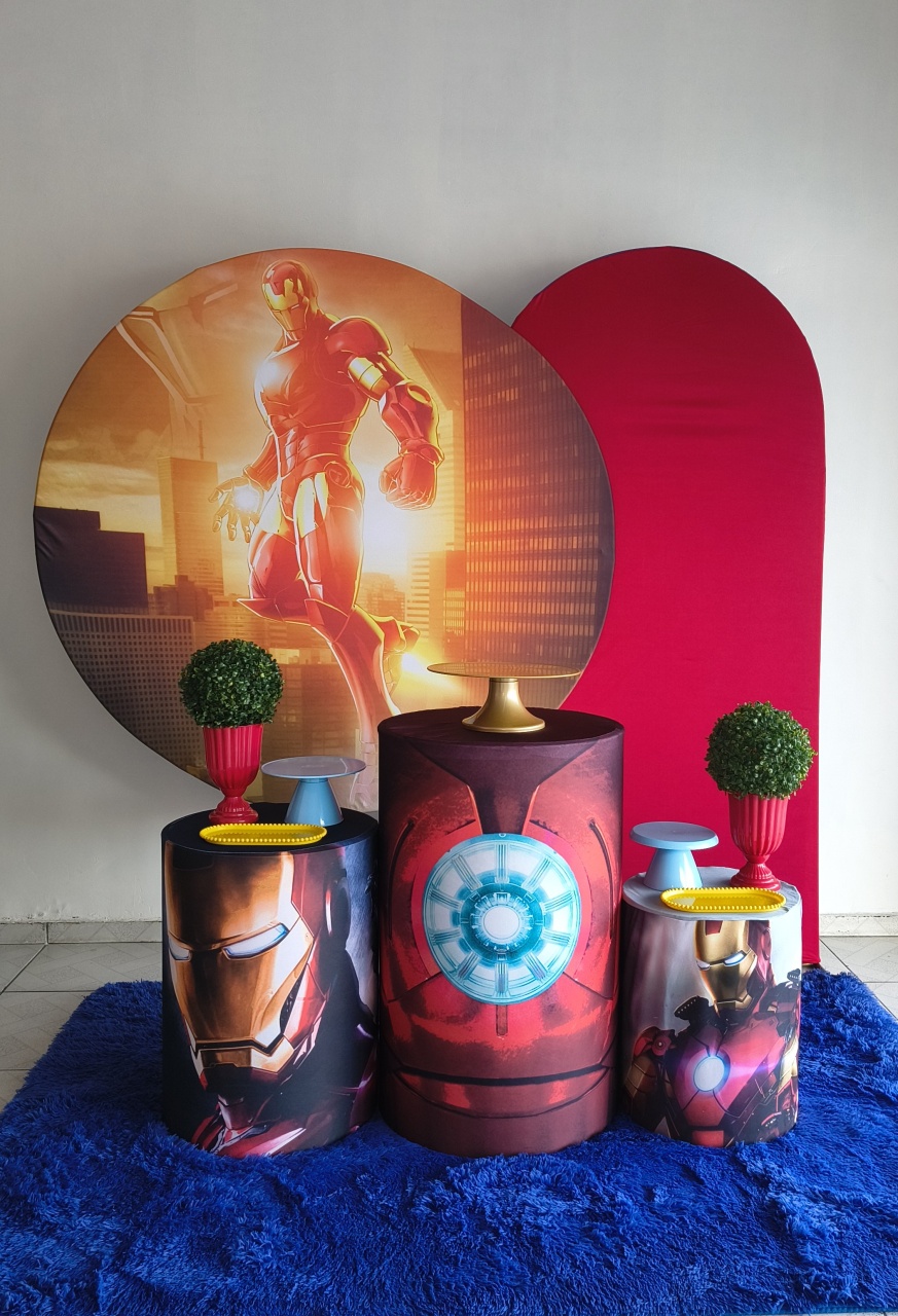 Kit Ouro Homem de Ferro - Lucilene Festas