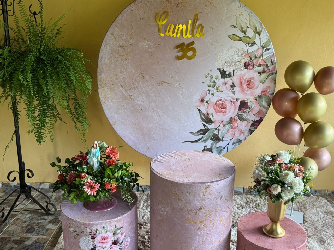 Kit Floral Rosa Chá - Colibri Festas