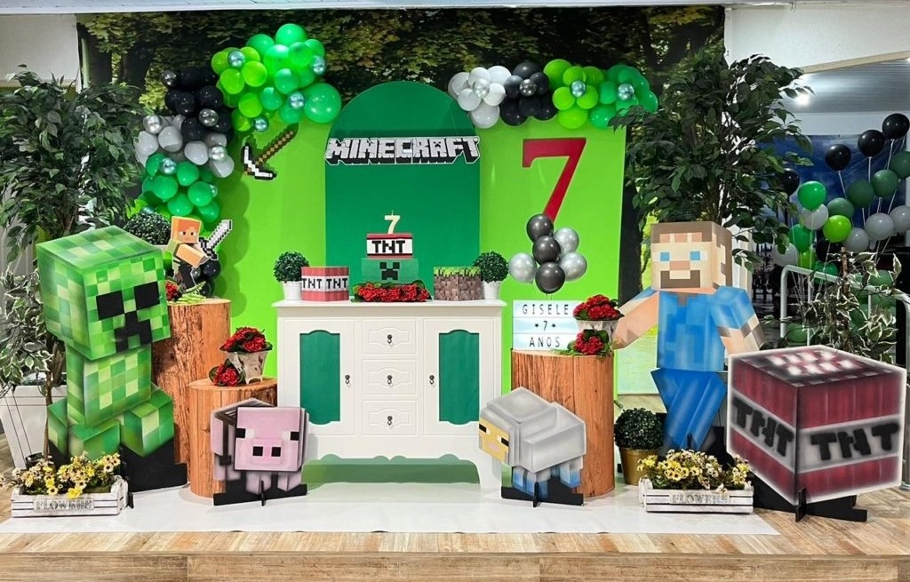 Kit Festa Minecraft - Colibri Festas