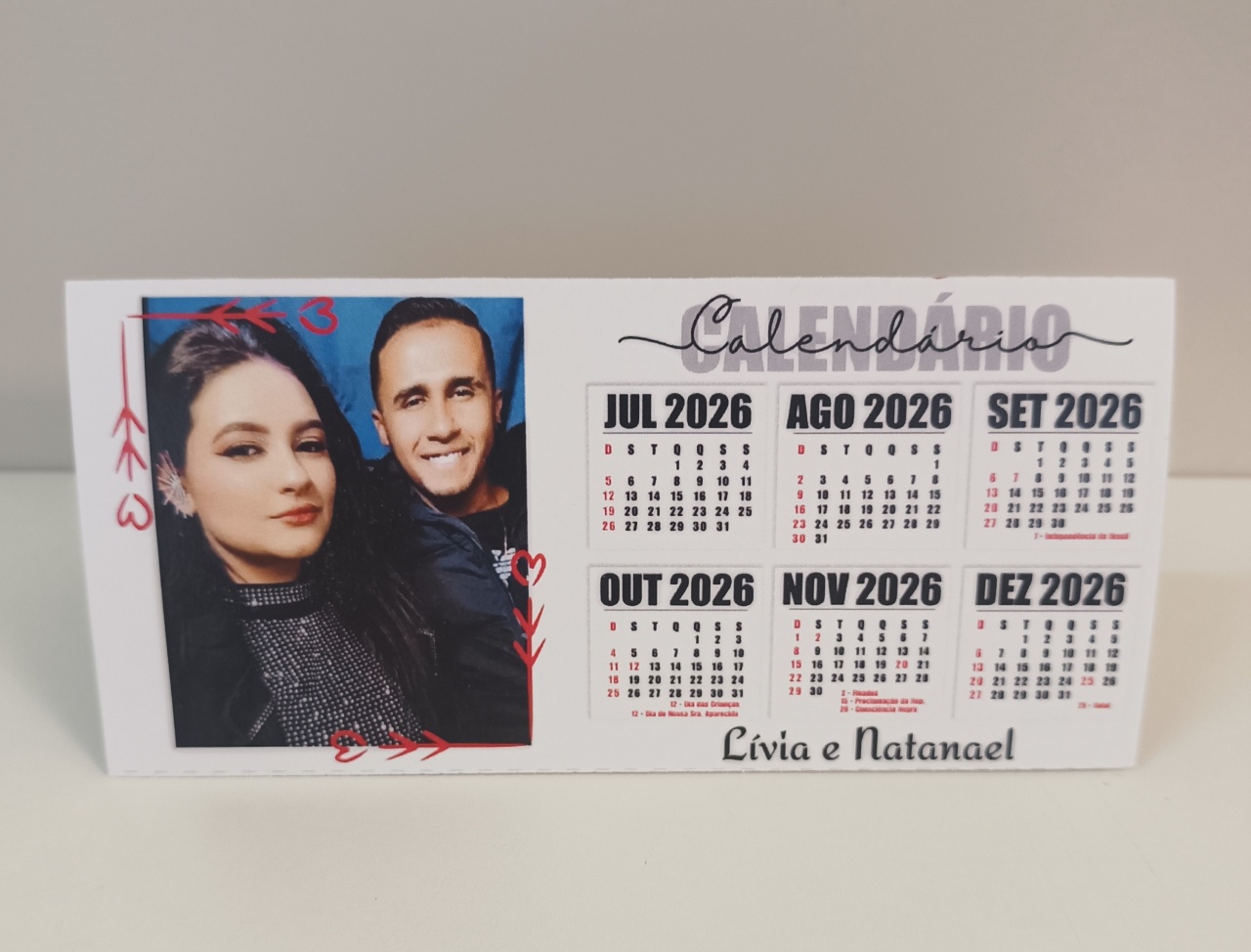 Calendário de Mesa - Colibri Festas