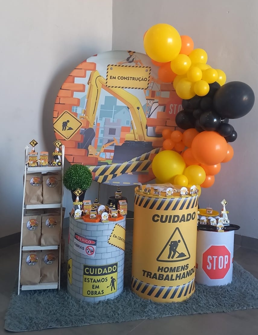 Trator Construção  - Colibri Festas