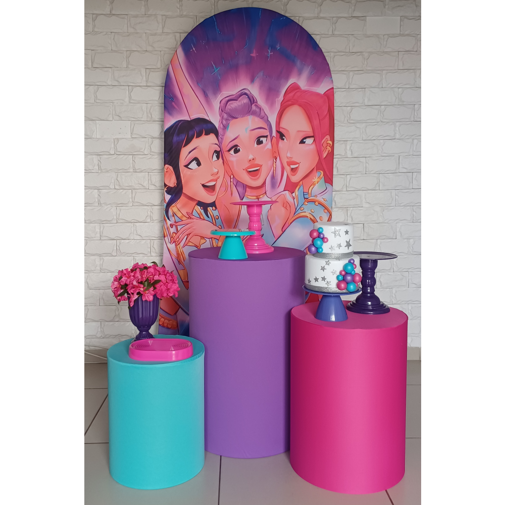 Guerreiras K-Pop - Kit Pegue E Monte - Luci_rodrigues_decorações