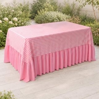 Toalha Babado - Rosa - Luci_rodrigues_decorações