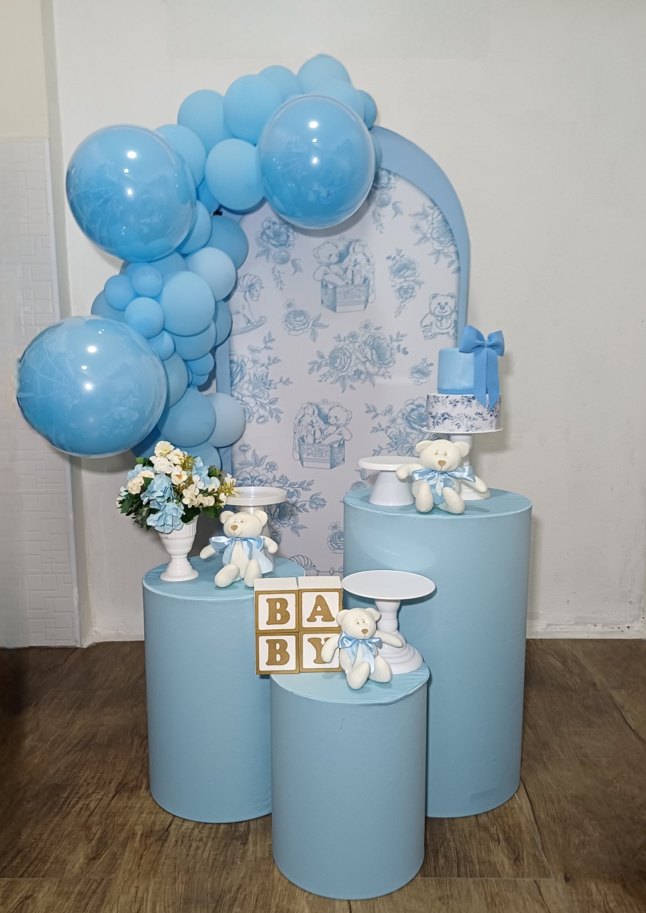 Chá de Bebê Azul - Kit Pegue E Monte - Luci_rodrigues_decorações
