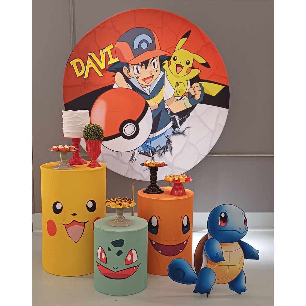 Pokemon - Kit Pegue E Monte - Luci_rodrigues_decorações