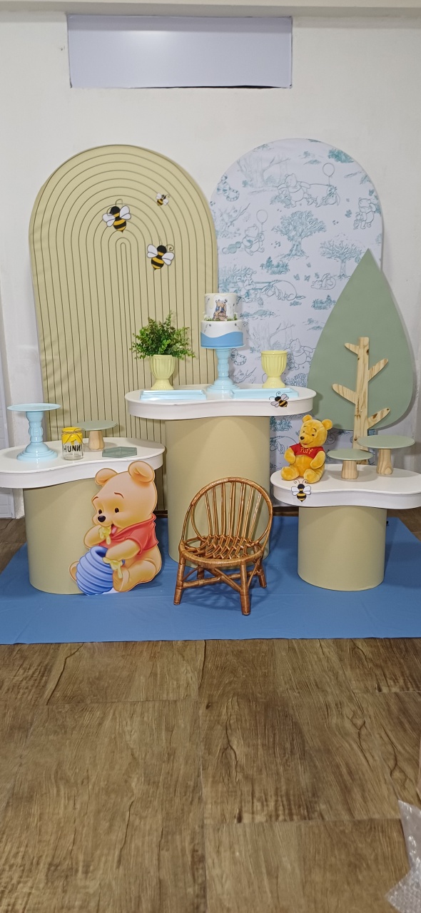 Pooh Em Construção - Luci_rodrigues_decorações