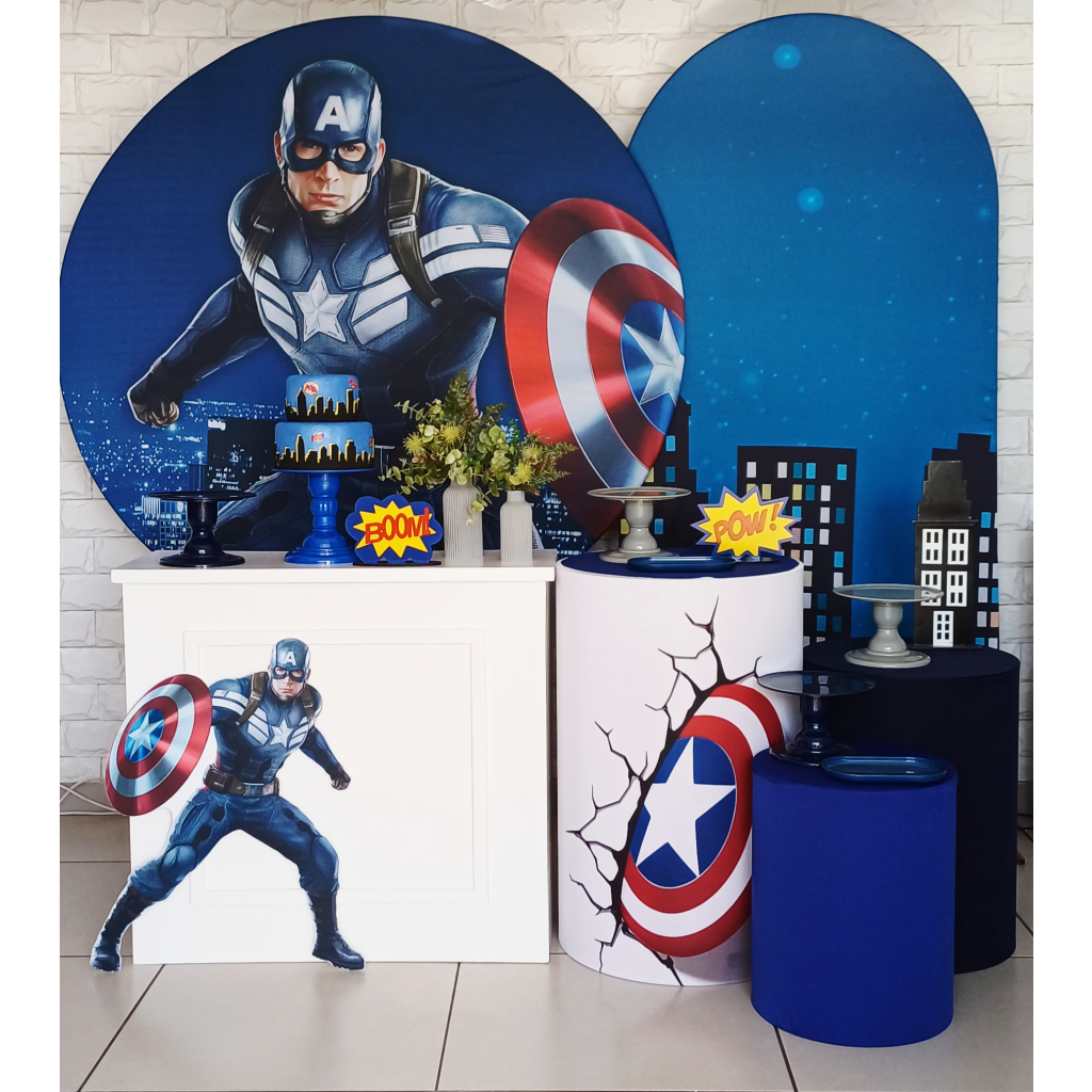 Capitão América - Kit Pegue E Monte - Luci_rodrigues_decorações