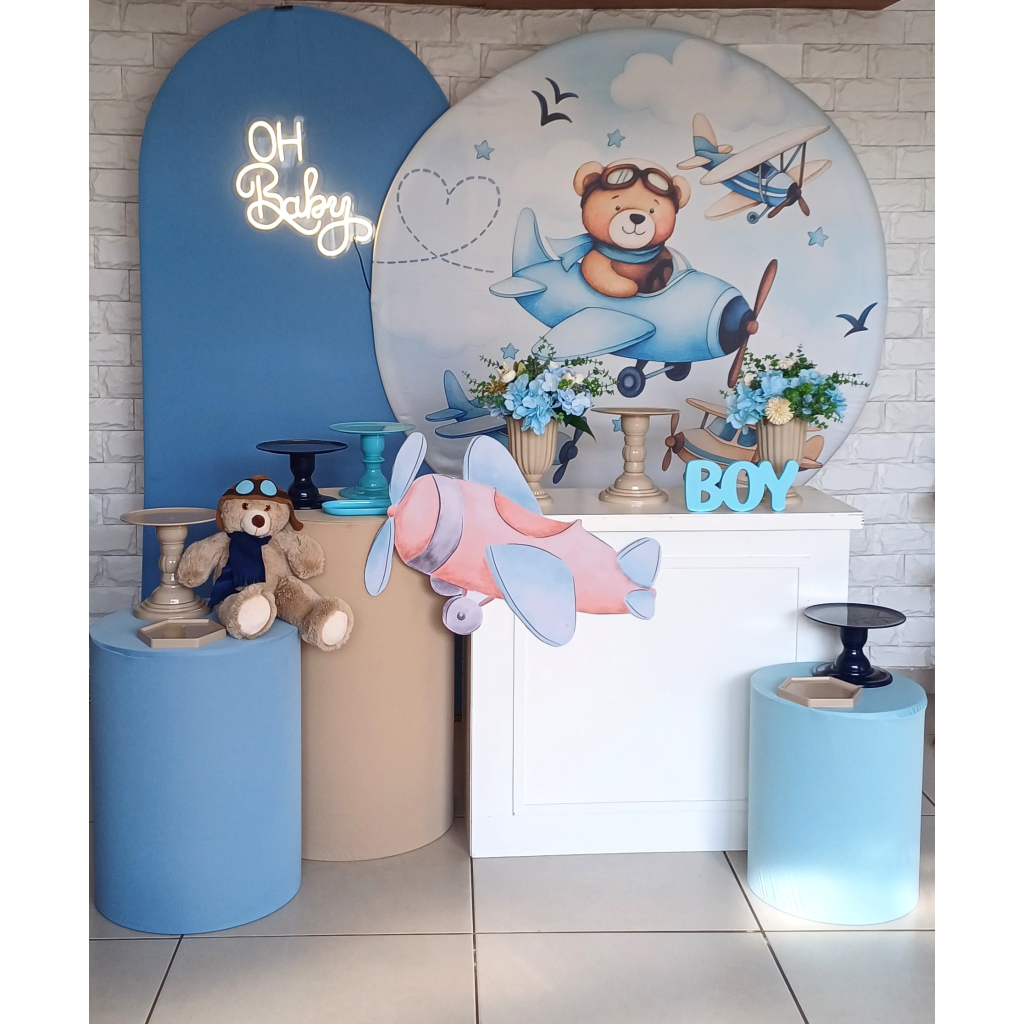 Ursinho Aviador - Kit Pegue E Monte - Luci_rodrigues_decorações