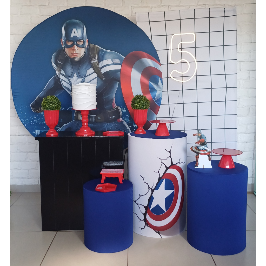 Capitão América - Kit Pegue E Monte - Luci_rodrigues_decorações