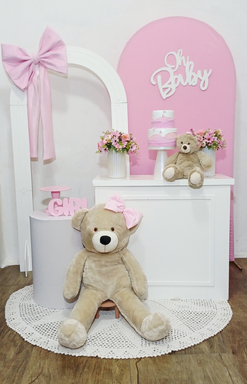 Laço Baby Girl - Painel Vasado - Kit Pegue E Monte - Luci_rodrigues_decorações