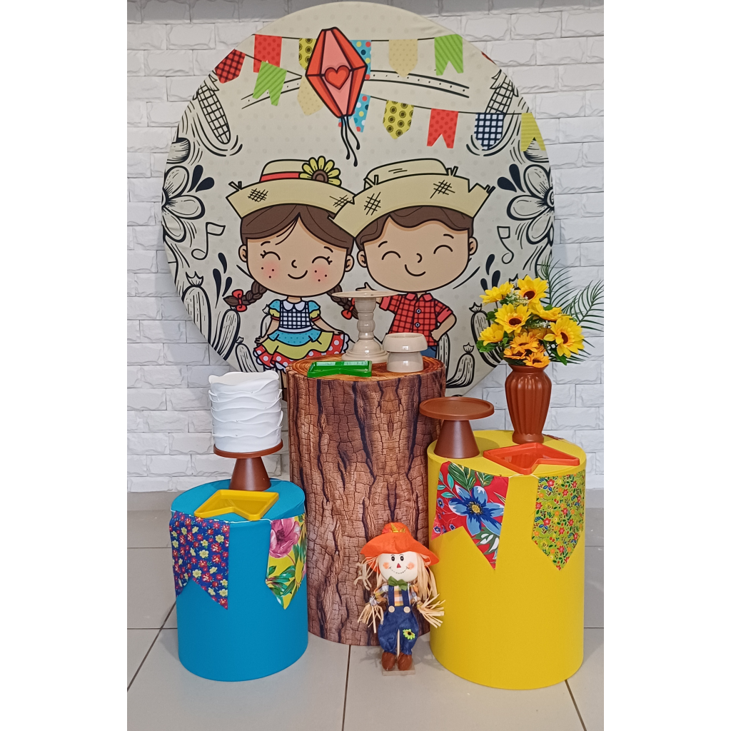 Festa Junina - Kit Pegue E Monte - Luci_rodrigues_decorações