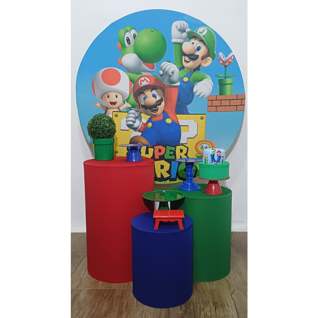 Mario Word - Kit Pegue E Monte - Luci_rodrigues_decorações