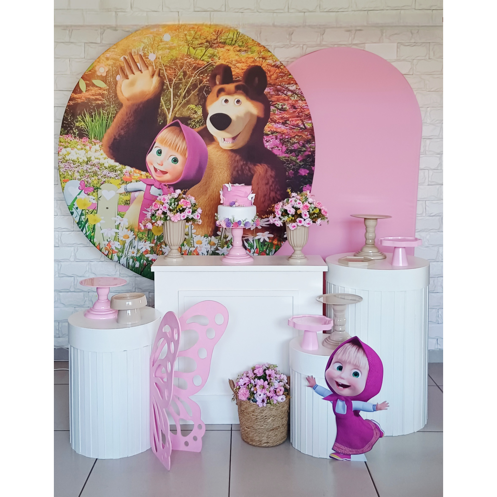 Masha E O Urso - Kit Pegue E Monte - Luci_rodrigues_decorações