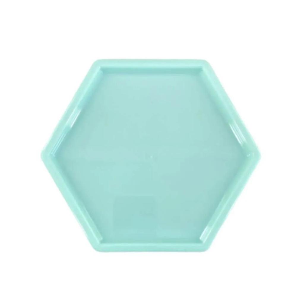 Bandeja Sextavada - Verde Candy - Luci_rodrigues_decorações