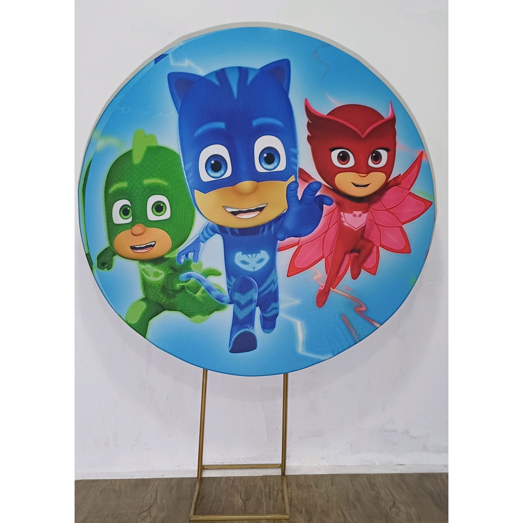 Pj Mask - Painel Redondo - Luci_rodrigues_decorações