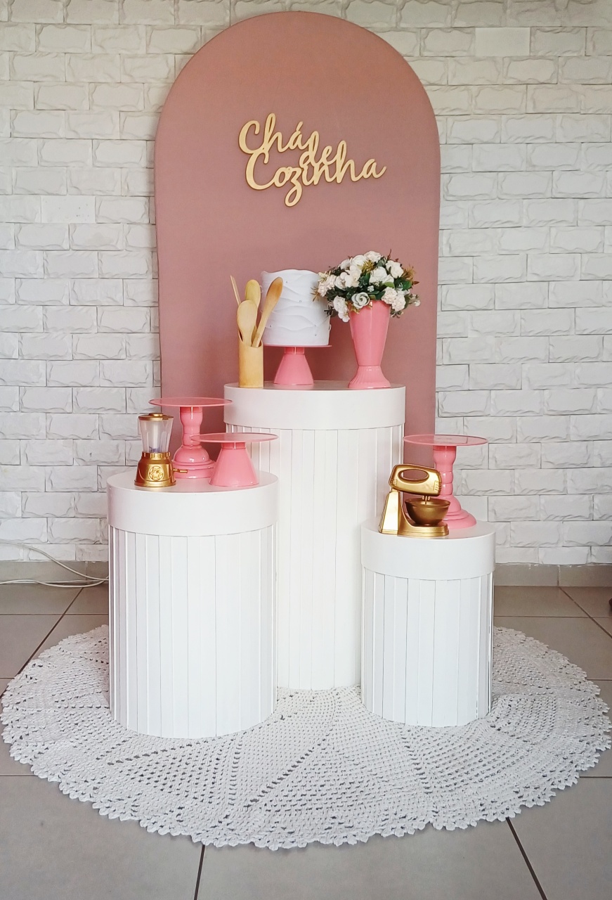 Chá de Cozinha Cilindros Ripados - Kit Pegue E Monte - Luci_rodrigues_decorações
