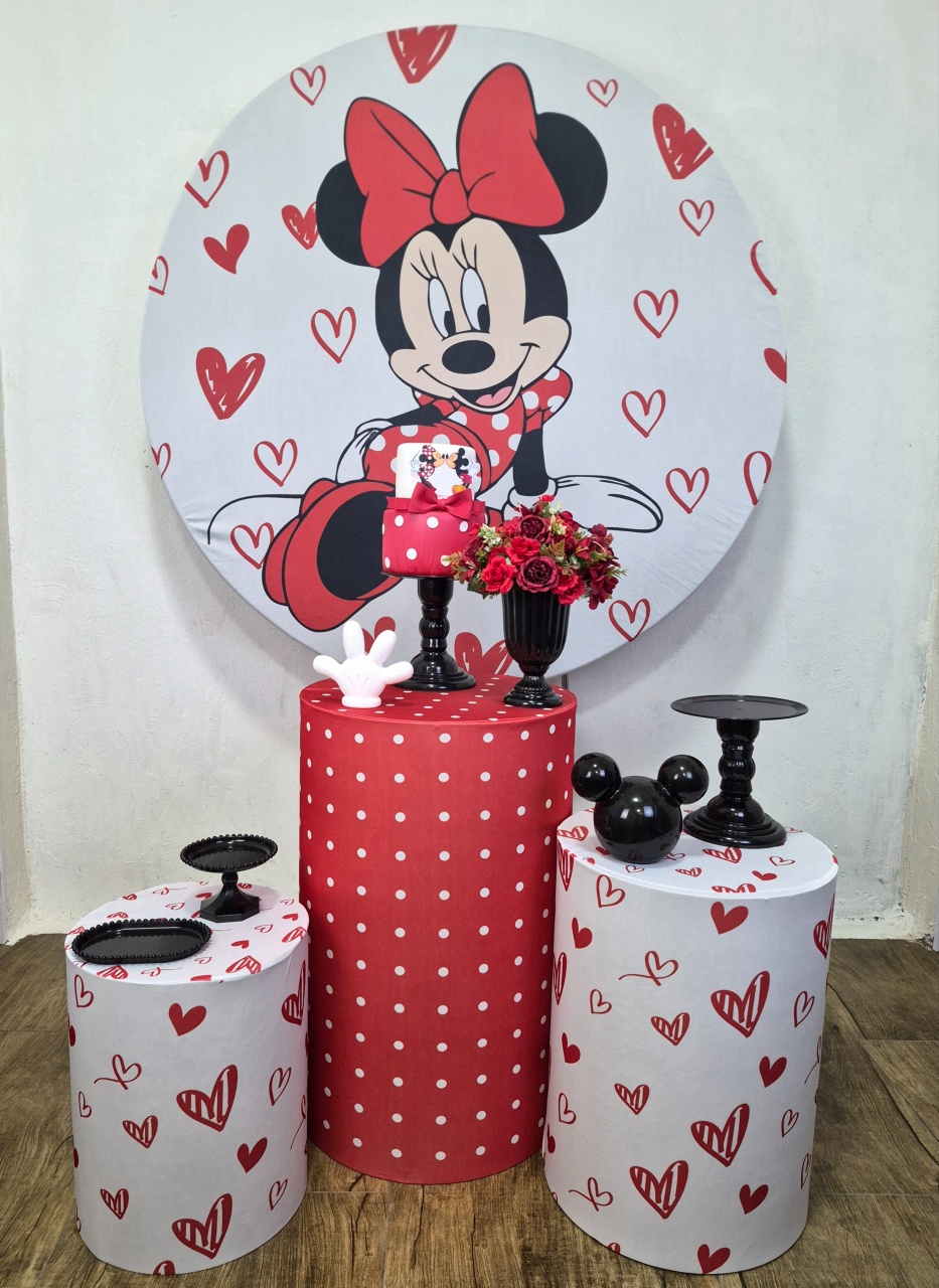Minnie Vermelha - Kit Pegue E Monte - Luci_rodrigues_decorações