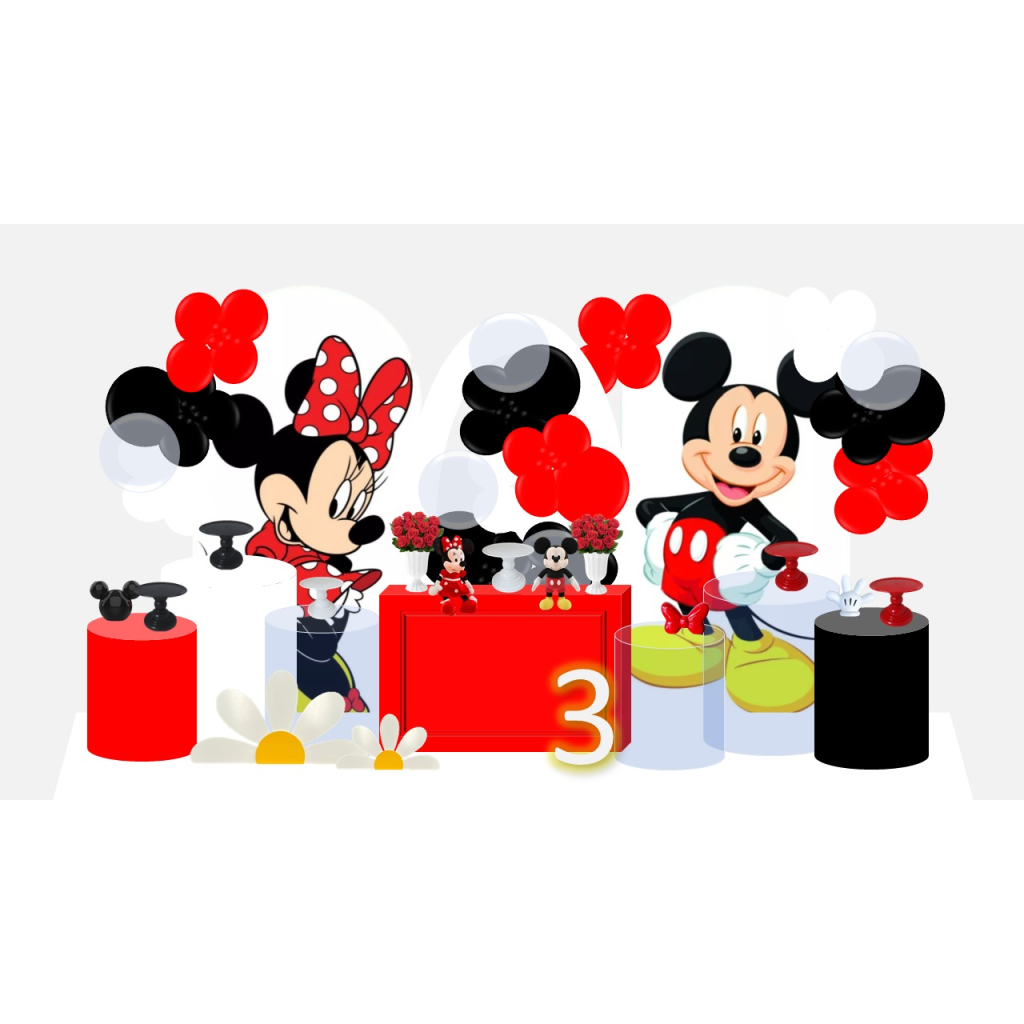 Decoração Do Mickey E da Minnie - Luci_rodrigues_decorações