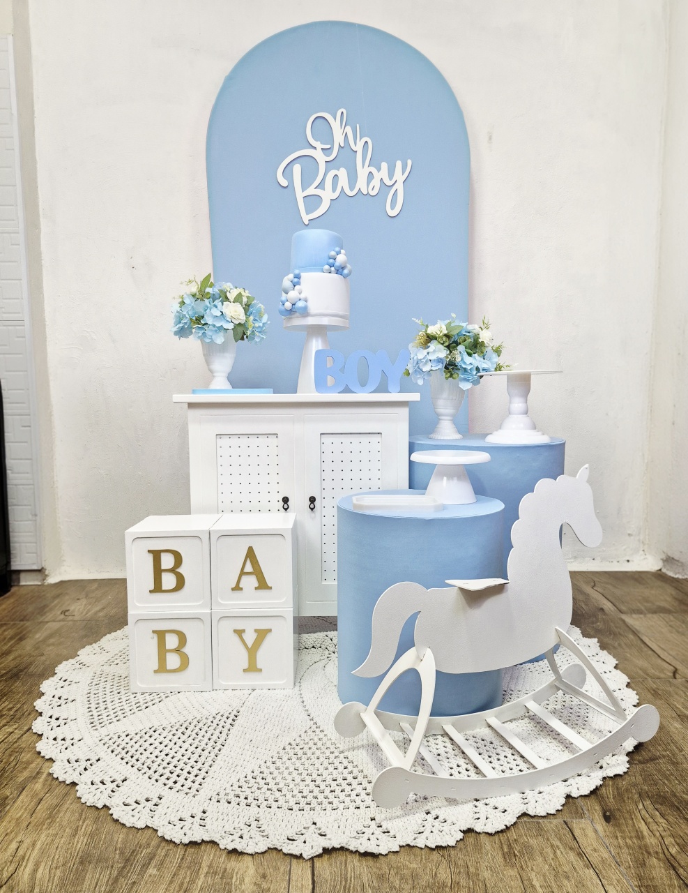 Chá de Bebê Cavalinho - Kit Pegue E Monte - Luci_rodrigues_decorações