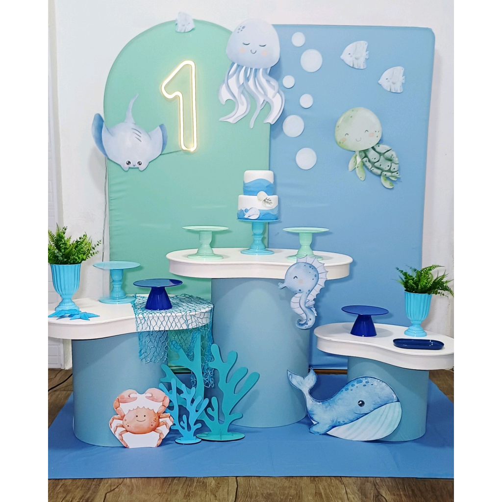Fundo Do Mar - Kit Pegue E Monte - Luci_rodrigues_decorações