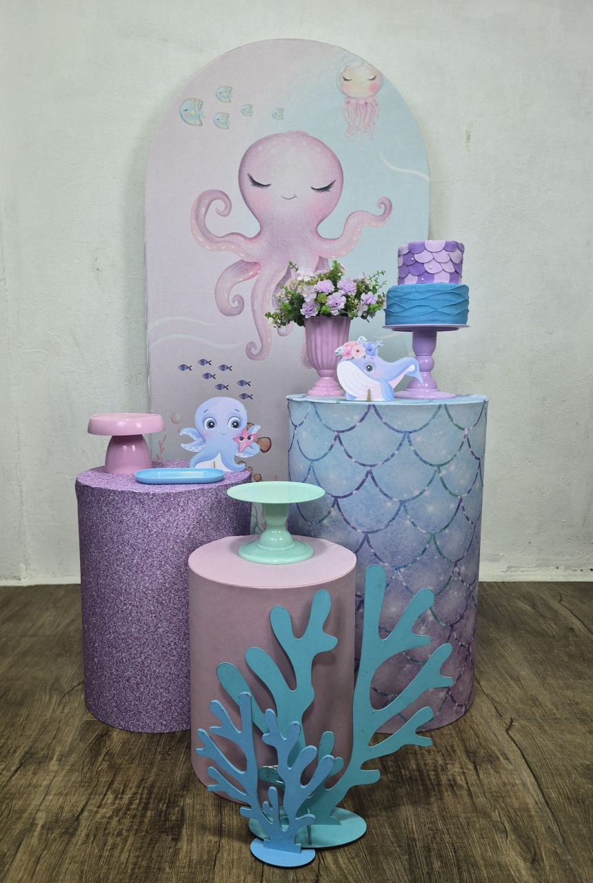 Fundo Do Mar Suave - Kit Pegue E Monte - Luci_rodrigues_decorações