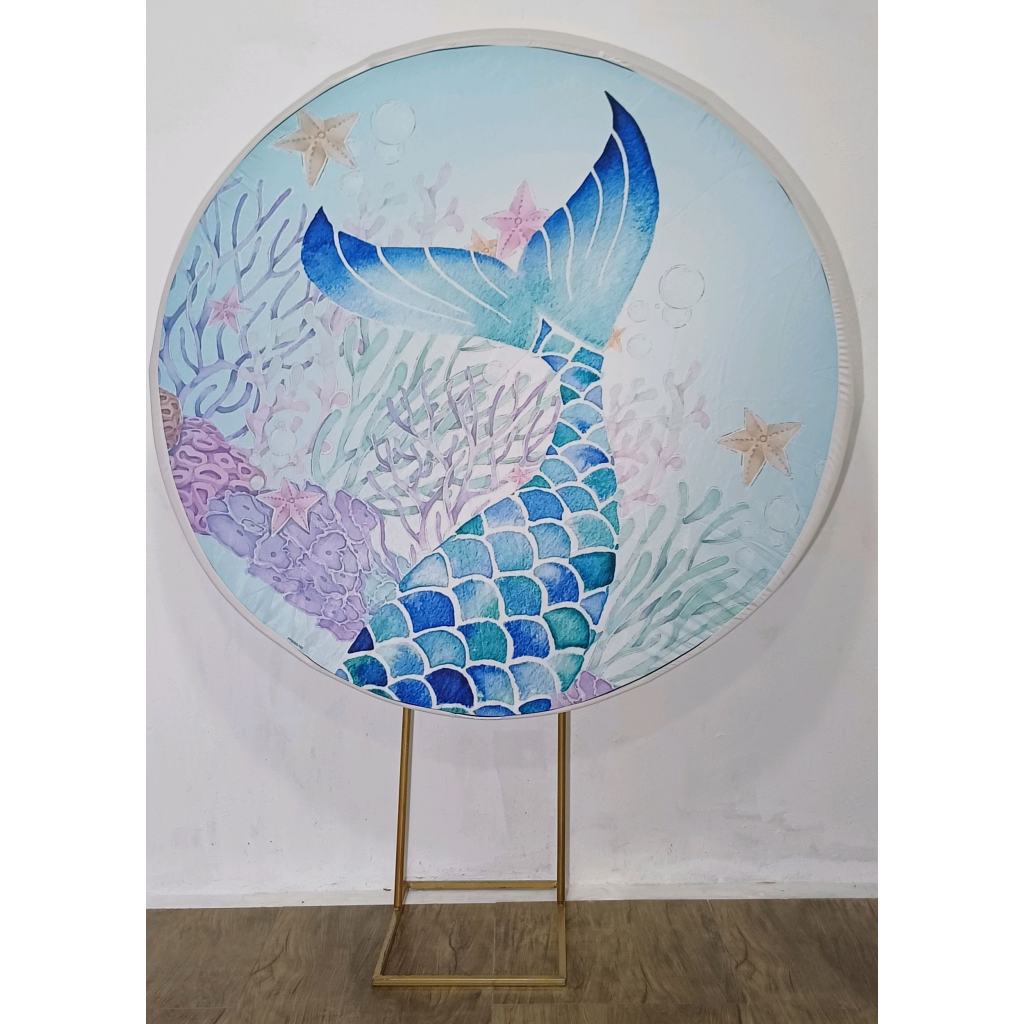 Sereia - Painel Redondo - Luci_rodrigues_decorações