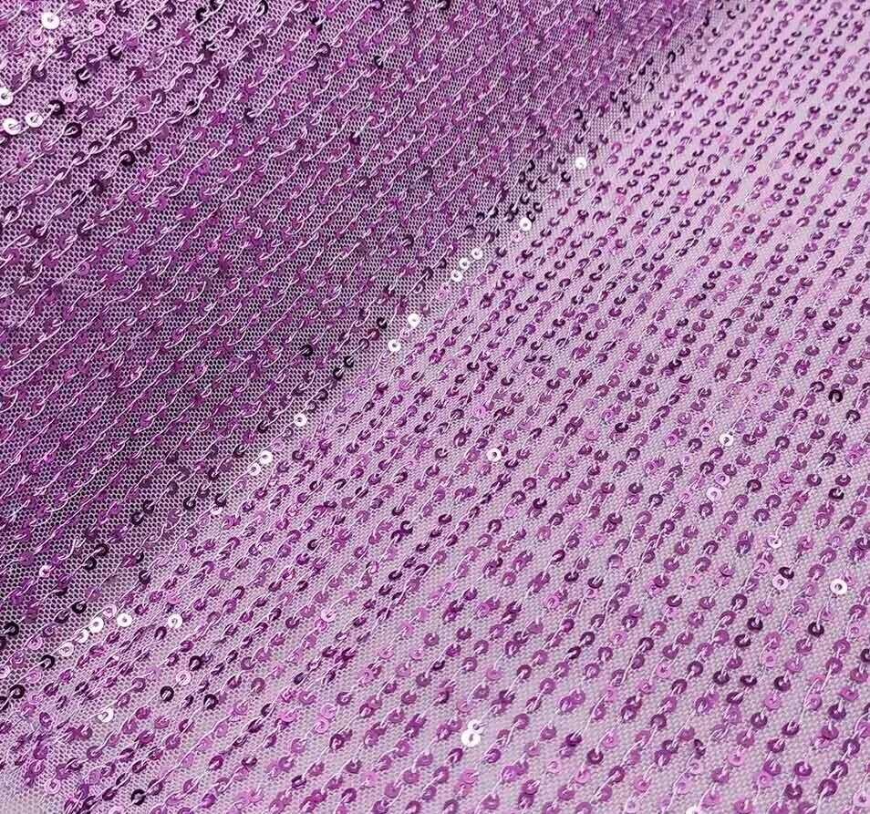 Tecido Paetê Lilás - Luci_rodrigues_decorações