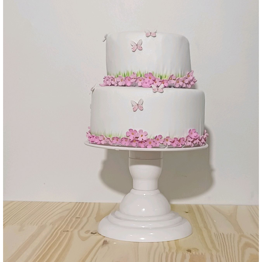 Bolo Florzinhas - Branco - Luci_rodrigues_decorações