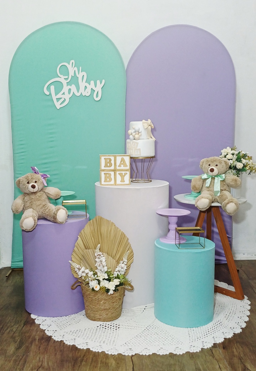 Revelação Lilás E Verde - Luci_rodrigues_decorações